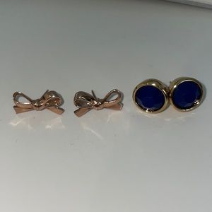 2 pairs of kate spade earrings